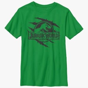 Fifth Sun Green Jurassic World Logo Tee